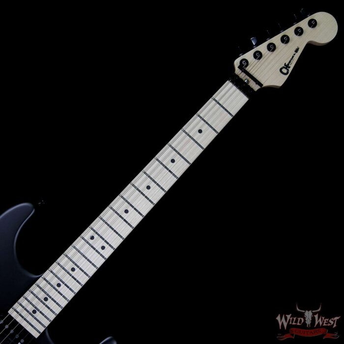 Charvel USA Select San Dimas Style 1 HSS Floyd Rose Maple Fretboard Pitch Black - Image 9