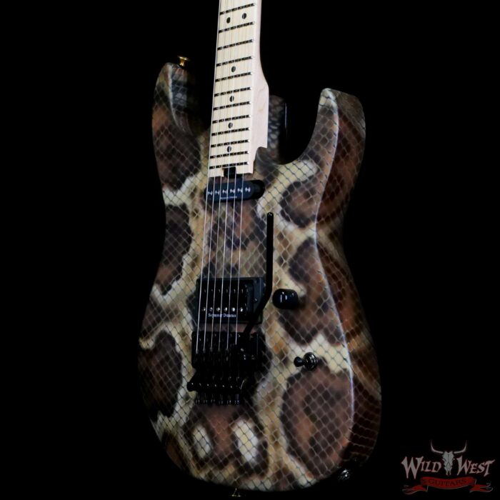 Charvel Custom Shop USA Warren DeMartini Signature Snake SH Floyd Rose Maple Neck Snakeskin Graphic - Image 2