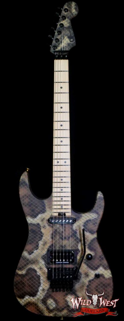 Charvel Custom Shop USA Warren DeMartini Signature Snake SH Floyd Rose Maple Neck Snakeskin Graphic