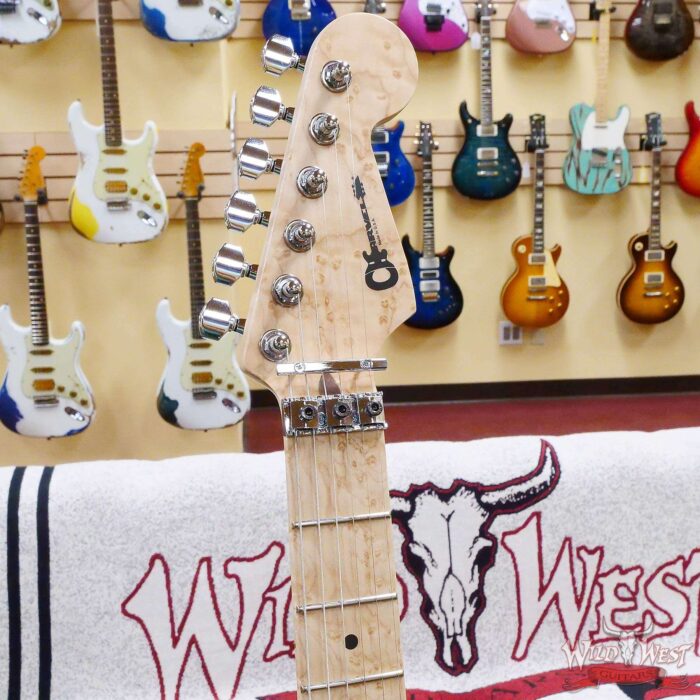 2023 Summer Event Charvel Custom Shop USA Special Edition San Dimas Floyd Rose Birdseye Maple Neck Hot Rod Flames Artwork by Dan Lawrence - Image 7