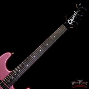 Charvel Custom Shop San Dimas HSS Floyd Rose 1984 Rosewood Fingerboard Reverse Headstock EMG Pickups Burgundy Mist Metallic 8.75 LBS - Image 4