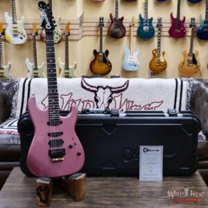 Charvel Custom Shop San Dimas HSS Floyd Rose 1984 Rosewood Fingerboard Reverse Headstock EMG Pickups Burgundy Mist Metallic 8.75 LBS - Image 6