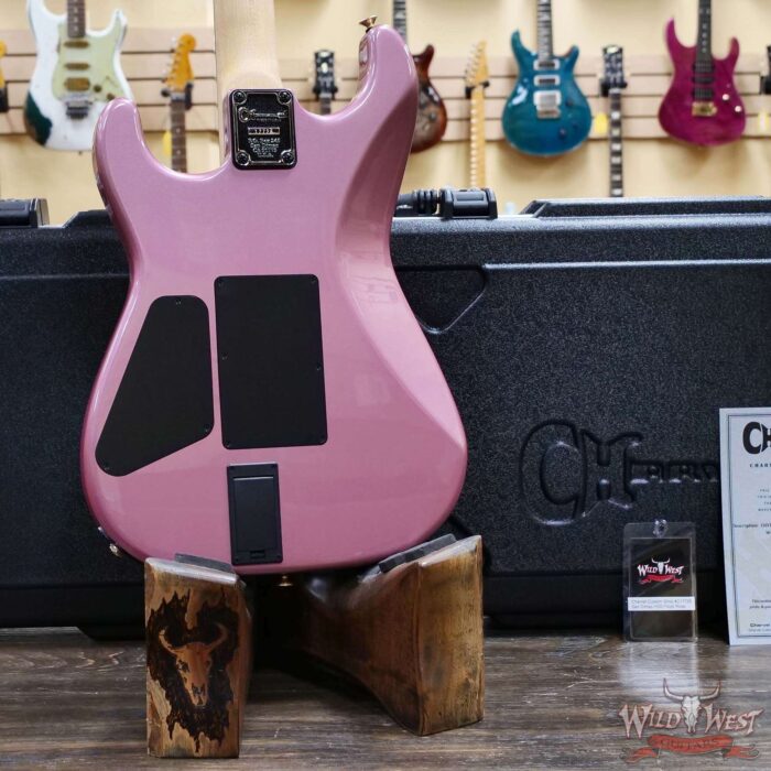 Charvel Custom Shop San Dimas HSS Floyd Rose 1984 Rosewood Fingerboard Reverse Headstock EMG Pickups Burgundy Mist Metallic 8.80 LBS - Image 11