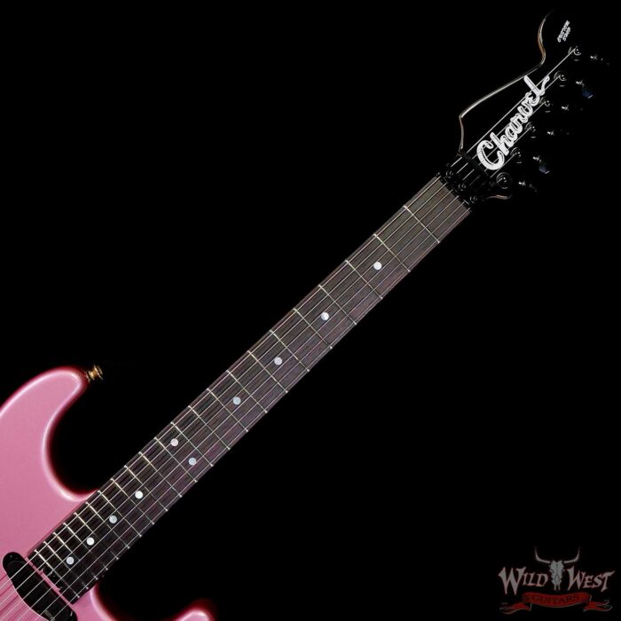 Charvel Custom Shop San Dimas HSS Floyd Rose 1984 Rosewood Fingerboard Reverse Headstock EMG Pickups Burgundy Mist Metallic 8.75 LBS - Image 4