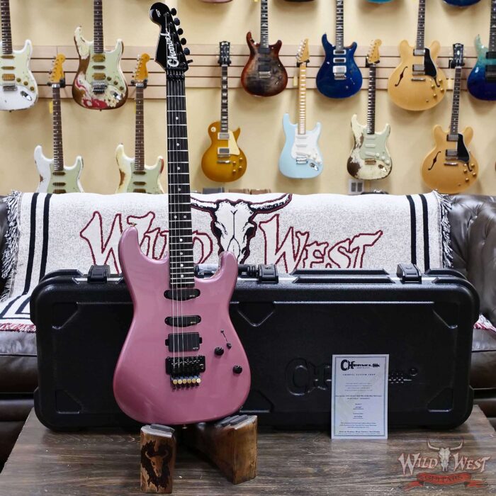 Charvel Custom Shop San Dimas HSS Floyd Rose 1984 Rosewood Fingerboard Reverse Headstock EMG Pickups Burgundy Mist Metallic 8.75 LBS - Image 6