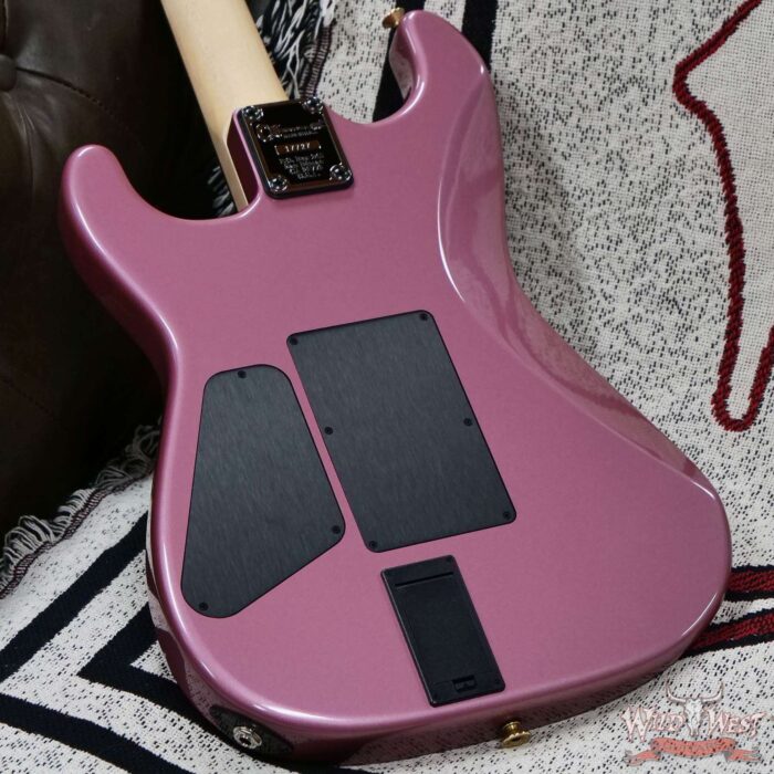 Charvel Custom Shop San Dimas HSS Floyd Rose 1984 Rosewood Fingerboard Reverse Headstock EMG Pickups Burgundy Mist Metallic 8.75 LBS - Image 11