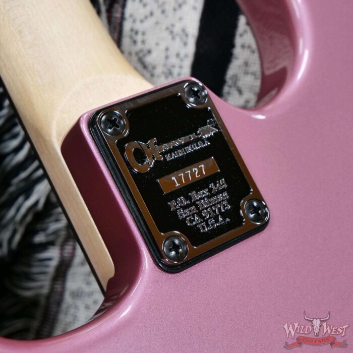 Charvel Custom Shop San Dimas HSS Floyd Rose 1984 Rosewood Fingerboard Reverse Headstock EMG Pickups Burgundy Mist Metallic 8.75 LBS - Image 12