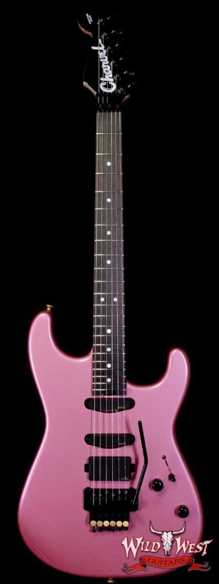 Charvel Custom Shop San Dimas HSS Floyd Rose 1984 Rosewood Fingerboard Reverse Headstock EMG Pickups Burgundy Mist Metallic 8.75 LBS