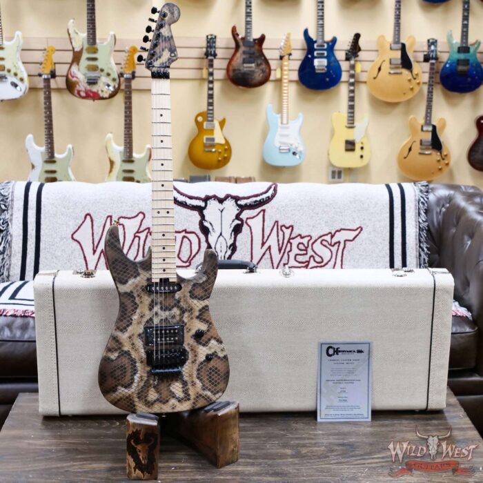 Charvel Custom Shop USA Warren DeMartini Signature Snake SH Floyd Rose Maple Neck Snakeskin Graphic 7.30 LBS - Image 6