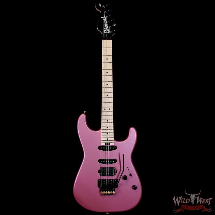 Charvel Custom Shop San Dimas HSS Floyd Rose 1984 Maple Fingerboard Reverse Headstock Burgundy Mist Metallic 8.55 LBS - Image 3