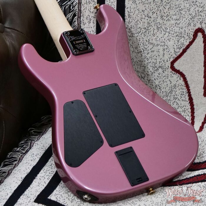 Charvel Custom Shop San Dimas HSS Floyd Rose 1984 Maple Fingerboard Reverse Headstock Burgundy Mist Metallic 8.55 LBS - Image 11