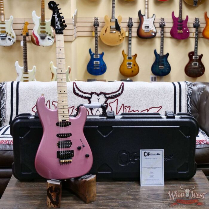 Charvel Custom Shop San Dimas HSS Floyd Rose 1984 Maple Fingerboard Reverse Headstock Burgundy Mist Metallic 8.45 LBS - Image 6