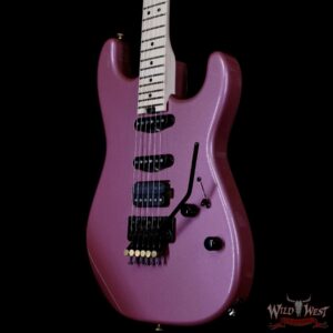 Charvel Custom Shop San Dimas HSS Floyd Rose 1984 Maple Fingerboard Reverse Headstock Burgundy Mist Metallic 8.50 LBS - Image 2