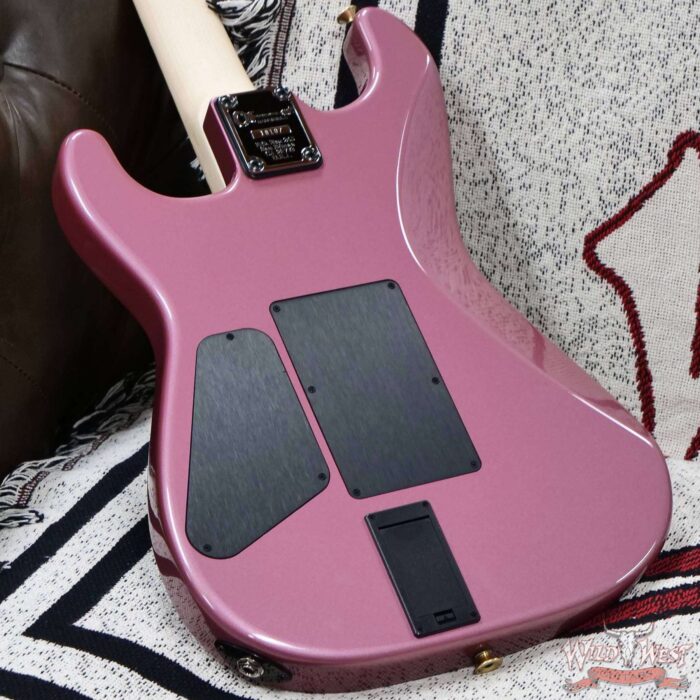 Charvel Custom Shop San Dimas HSS Floyd Rose 1984 Maple Fingerboard Reverse Headstock Burgundy Mist Metallic 8.50 LBS - Image 11