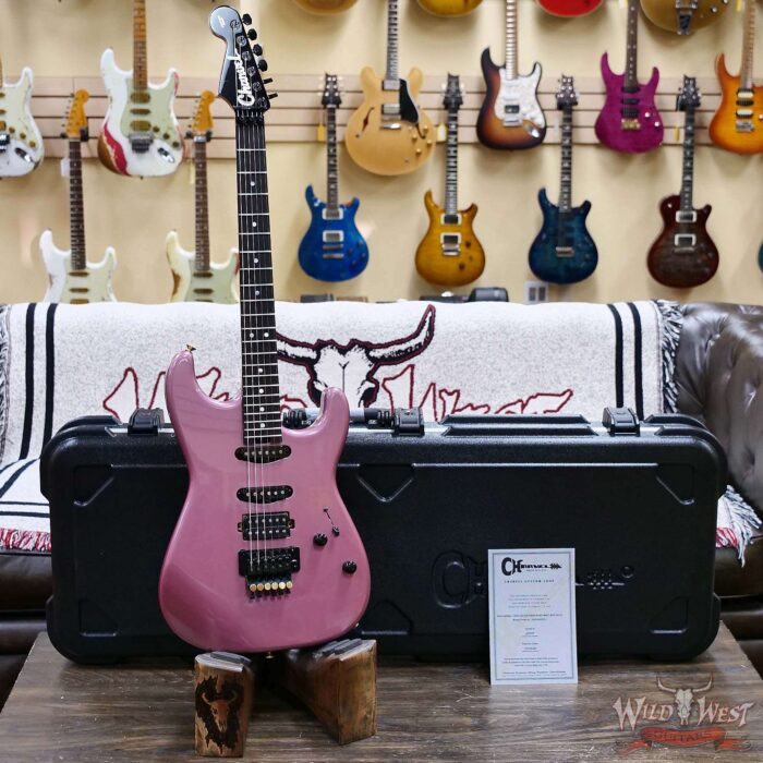 Charvel Custom Shop San Dimas HSS Floyd Rose 1984 Rosewood Fingerboard Reverse Headstock Burgundy Mist Metallic 8.40 LBS - Image 6