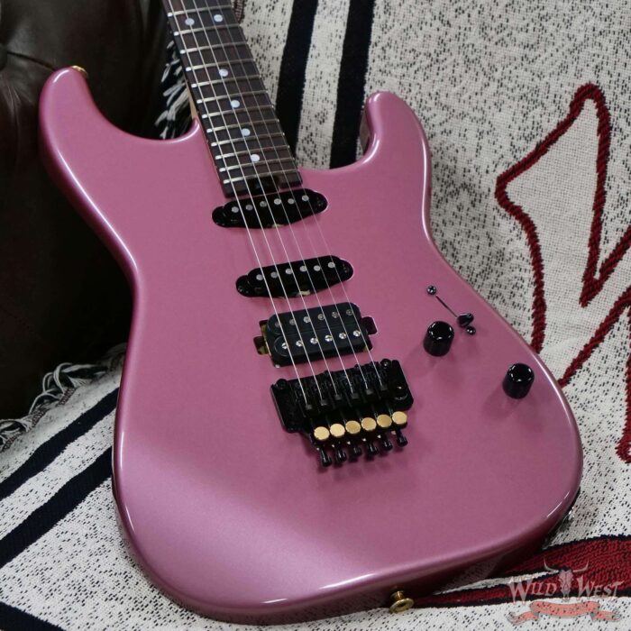 Charvel Custom Shop San Dimas HSS Floyd Rose 1984 Rosewood Fingerboard Reverse Headstock Burgundy Mist Metallic 8.40 LBS - Image 8