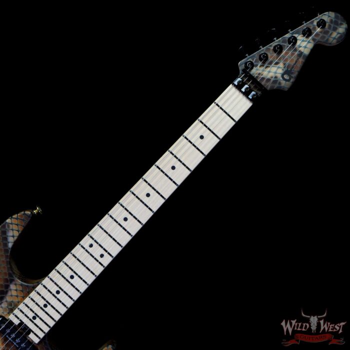 Charvel Custom Shop Warren DeMartini USA Signature Snake Maple Fingerboard Snakeskin - Image 4