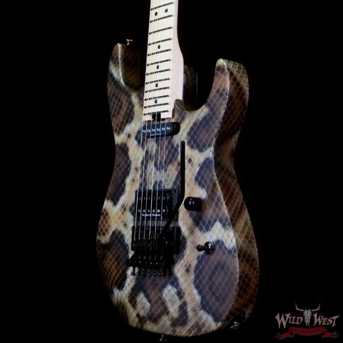 Charvel Custom Shop USA Warren DeMartini Signature Snake SH Floyd Rose Maple Neck Snakeskin Graphic - Image 2