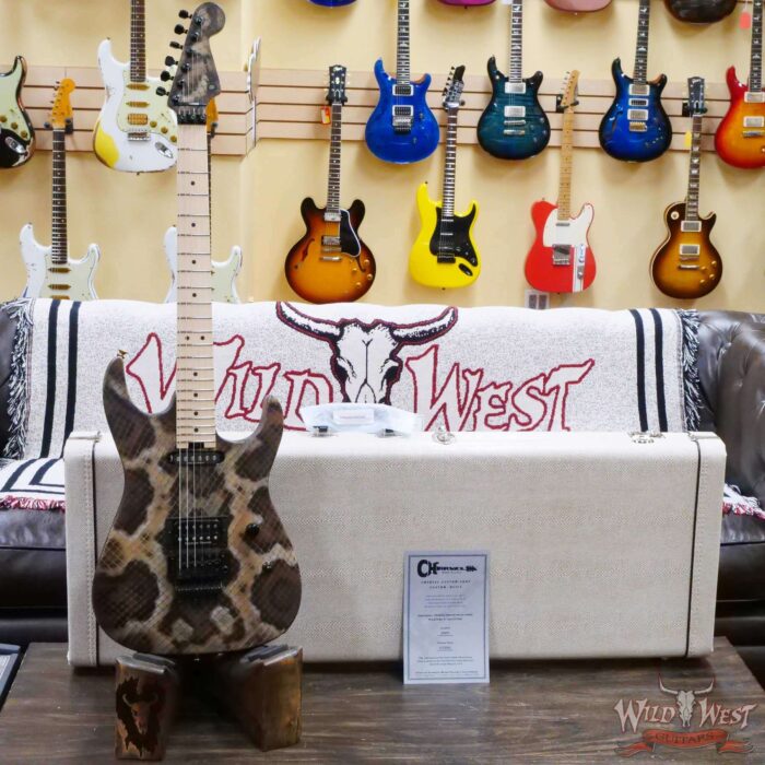Charvel Custom Shop USA Warren DeMartini Signature Snake SH Floyd Rose Maple Neck Snakeskin Graphic - Image 6