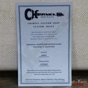 Charvel Custom Shop USA Warren DeMartini Signature Snake SH Floyd Rose Maple Neck Snakeskin Graphic - Image 12