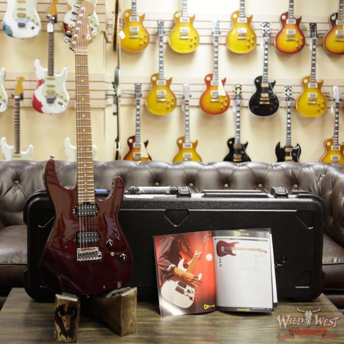 Charvel Custom Shop Charvel USA Select DK 24 Dinky HH 2PT CM Oxblood - Image 8