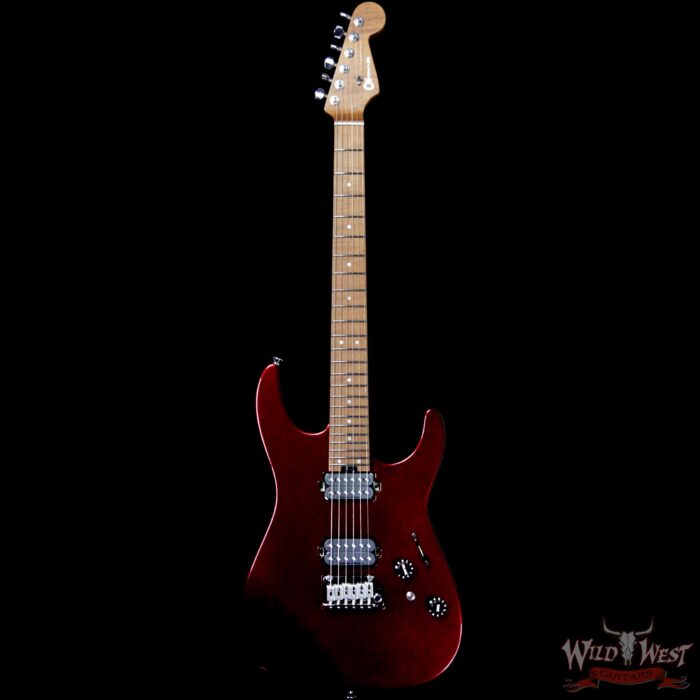 Charvel Custom Shop Charvel USA Select DK 24 Dinky HH 2PT CM Oxblood - Image 3