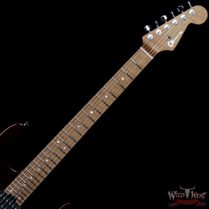Charvel Custom Shop Charvel USA Select DK 24 Dinky HH 2PT CM Oxblood - Image 5