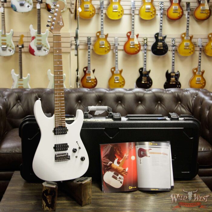 Charvel Custom Shop USA Select DK 24 Dinky HH 2PT CM Satin White - Image 8