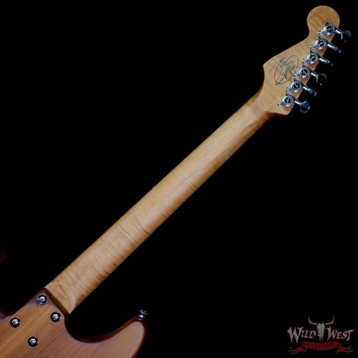 Charvel Custom Shop Guthrie Govan USA Signature HSH Flame Maple Top Caramelized Basswood Body Natural 7.90 LBS - Image 5