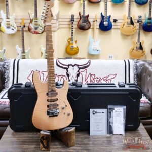 Charvel Custom Shop Guthrie Govan USA Signature HSH Flame Maple Top Caramelized Basswood Body Natural 7.90 LBS - Image 6