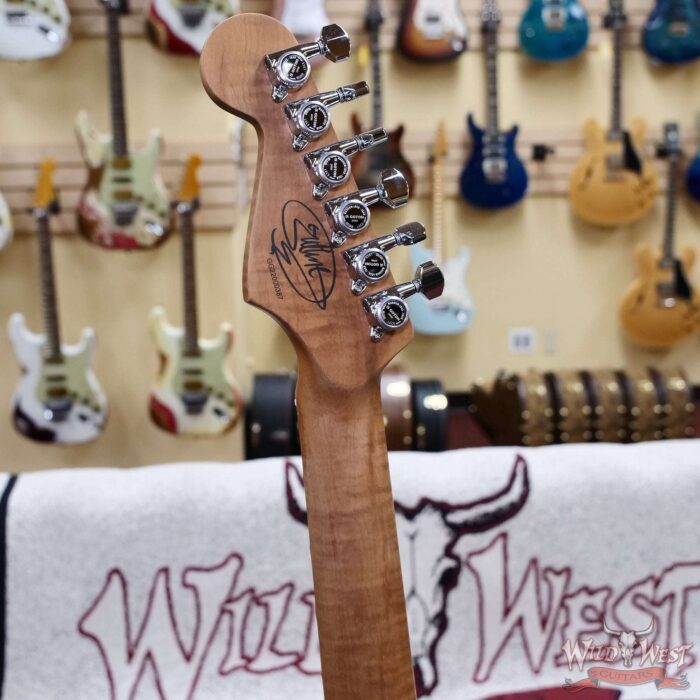 Charvel Custom Shop Guthrie Govan USA Signature HSH Flame Maple Top Caramelized Basswood Body Natural 7.90 LBS - Image 10