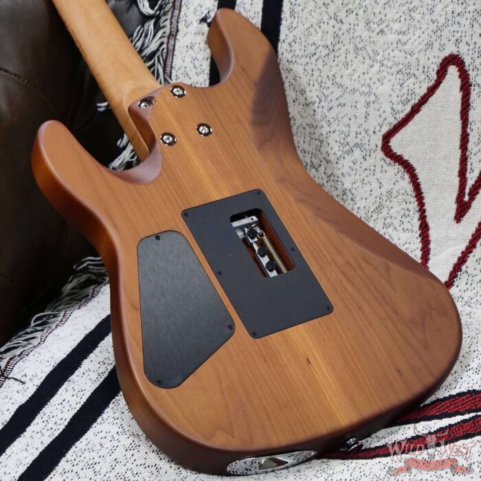 Charvel Custom Shop Guthrie Govan USA Signature HSH Flame Maple Top Caramelized Basswood Body Natural 7.90 LBS - Image 11