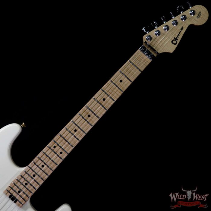 2017 Charvel Custom Shop Red Dave Masterbuilt One of a kind San Dimas Floyd Rose Milkshake - Image 4