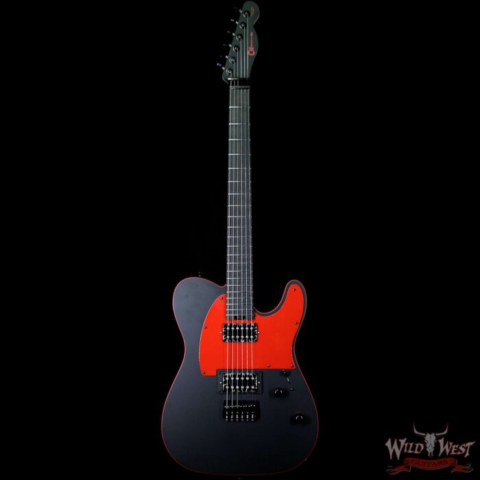 2019 NAMM #813 Charvel USA Custom Shop “Red” Dave Nichols Masterbuilt Style 2 HH Black & Red - Image 4