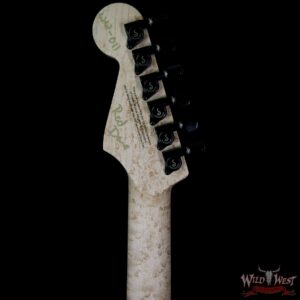 Charvel Custom Shop Wild West 011 Masterbuilt Red Dave Flame San Dimas HH Kill Switch Trans Charcoal - Image 10