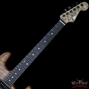 Charvel Custom Shop Wild West 011 Masterbuilt Red Dave Flame San Dimas HH Kill Switch Trans Charcoal - Image 9