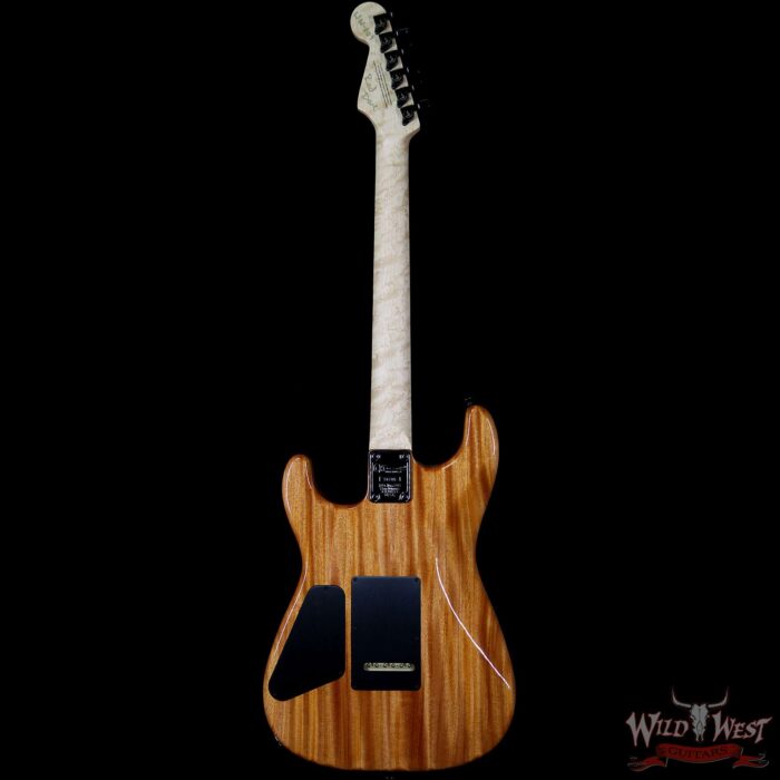 Charvel USA Custom Shop WW009 Masterbuilt Red Dave San Dimas HH Quilt Top Birdseye Neck Trans Aqua - Image 6