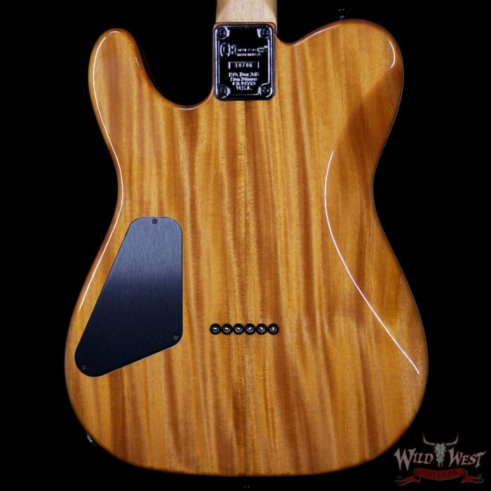 Charvel Custom Shop Wild West 010 Masterbuilt Red Dave Style 2 HH Flame Top Kill Switch Trans Aqua - Image 7