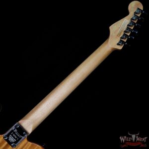 Charvel Custom Shop Wild West 010 Masterbuilt Red Dave Style 2 HH Flame Top Kill Switch Trans Aqua - Image 11