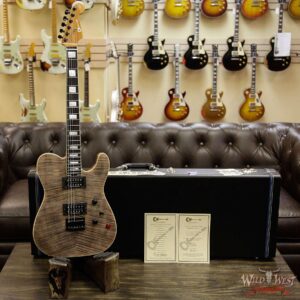 Charvel Custom Shop Wild West 008 Masterbuilt Red Dave Style 2 Flame Top Kill Switch Trans Charcoal - Image 13