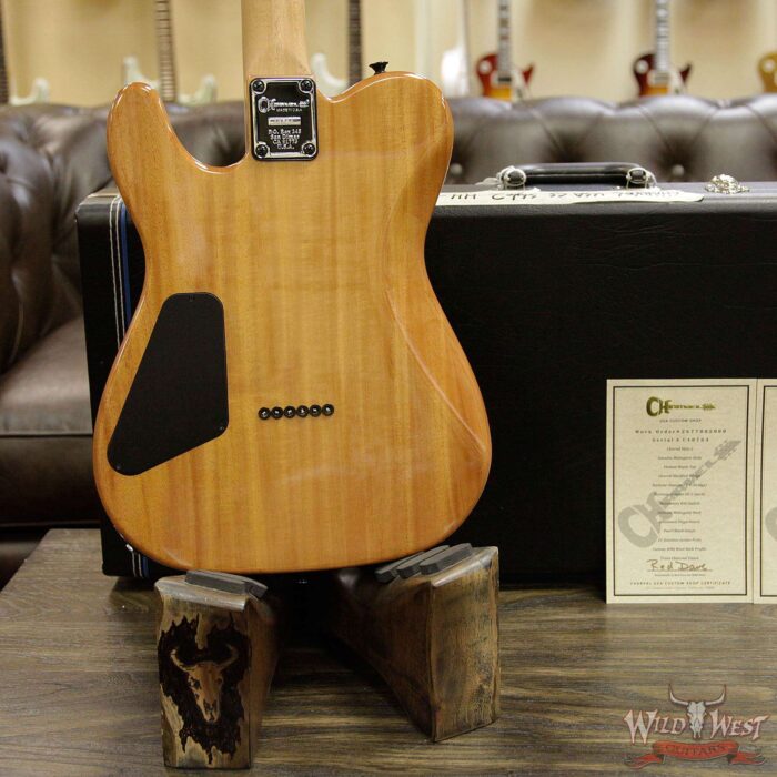 Charvel Custom Shop Wild West 008 Masterbuilt Red Dave Style 2 Flame Top Kill Switch Trans Charcoal - Image 16