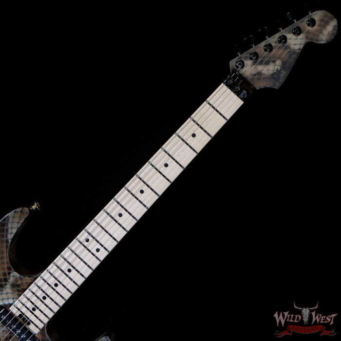 Charvel USA Warren DeMartini Signature Snake Guitar SH Floyd Rose Snakeskin Graphic Signed By Warren DeMartini - Image 8