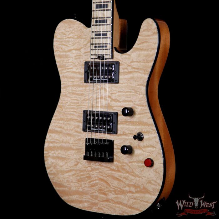 Charvel Custom Shop WW006 Masterbuilt Red Dave Style 2 HH Quilt Maple Top Birdseye Maple Board Natural - Image 2