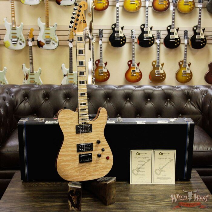 Charvel Custom Shop WW006 Masterbuilt Red Dave Style 2 HH Quilt Maple Top Birdseye Maple Board Natural - Image 11