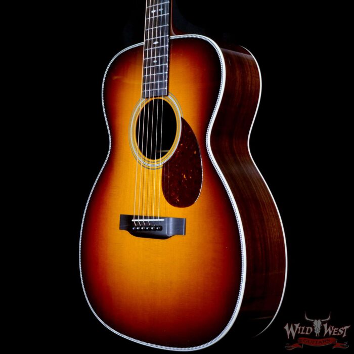 Collings OM Series OM2H Sitka Spruce Top East Indian Rosewood Back & Sides 45 Style Inlays Sunburst - Image 2