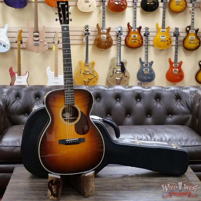 Collings OM Series OM2H Sitka Spruce Top East Indian Rosewood Back & Sides 45 Style Inlays Sunburst - Image 6
