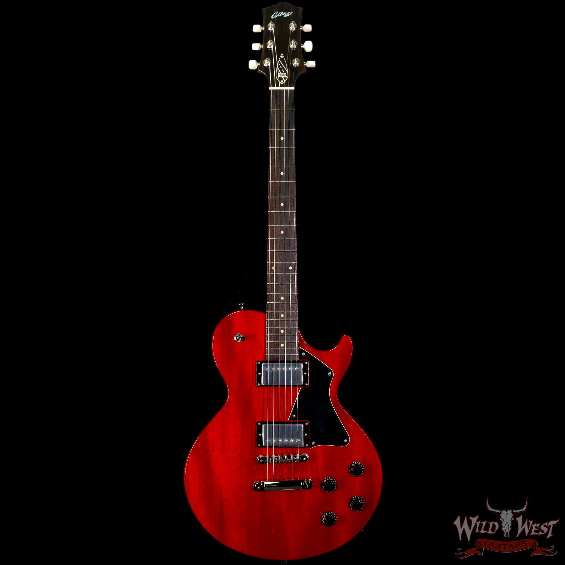 collings-2900211681-c1__wwg.jpg Collings 290 Singlecut HH Lollar Imperial Humbuckers Rosewood Fingerboard Faded Crimson - Image 3