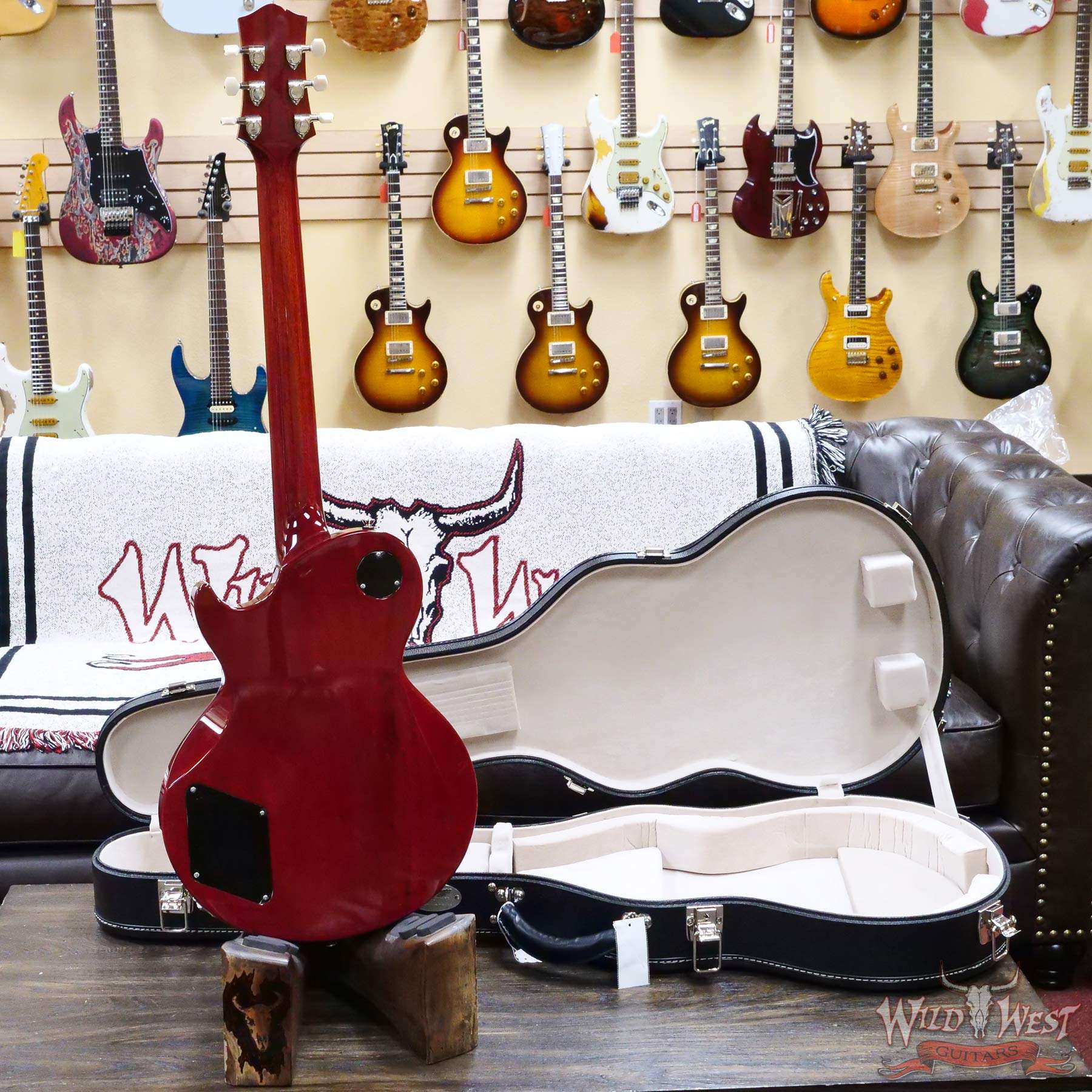 collings-2900211681-d4__wwg.jpg Collings 290 Singlecut HH Lollar Imperial Humbuckers Rosewood Fingerboard Faded Crimson - Image 9