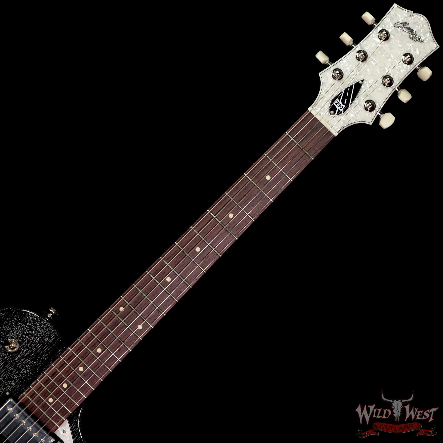 collings-290211661-c2__wwg.jpg Collings 290 Singlecut HH Lollar Imperial Humbuckers Pearloid Headstock Veneer Rosewood Fingerboard Doghair - Image 4