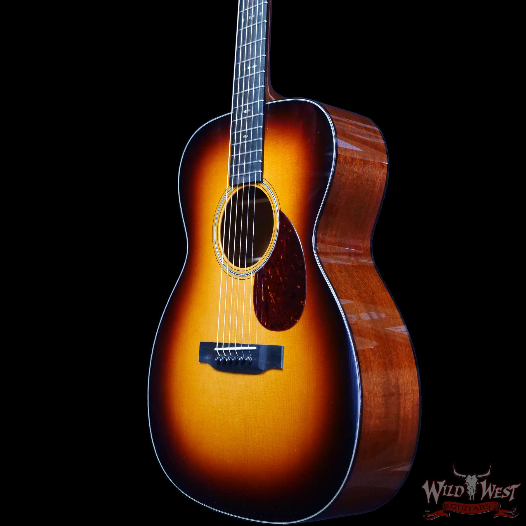 collings-33203-br__wwg.jpg Collings OM Series OM1 Sitka Spruce Top Honduran Mahogany Back & Sides 45 Style Snowflake Inlays Sunburst - Image 2